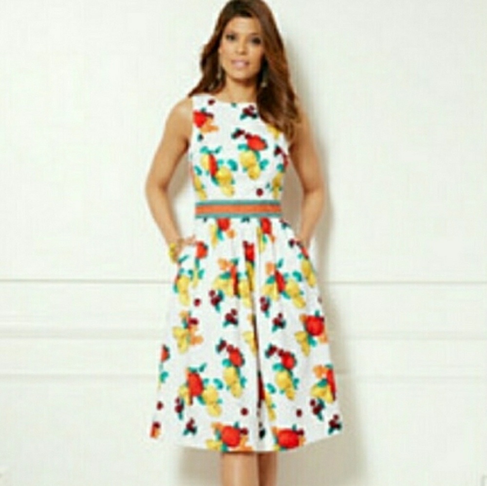 Eva Mendes Fruit Dress
